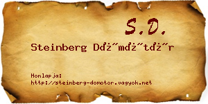 Steinberg Dömötör névjegykártya